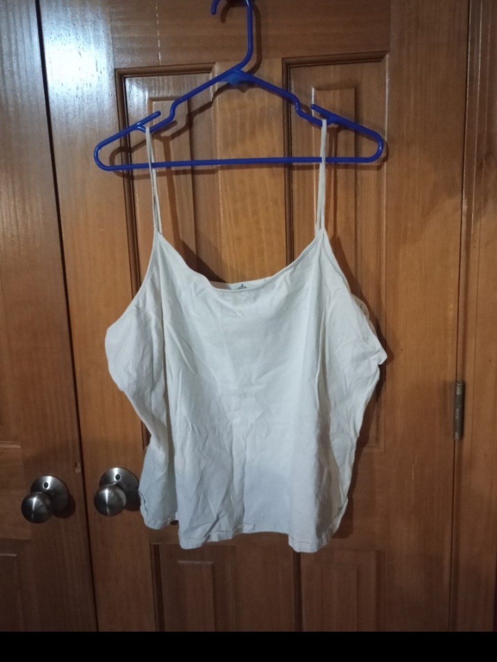 Route 66 Light Cream Spaghetti-Strap Camisole